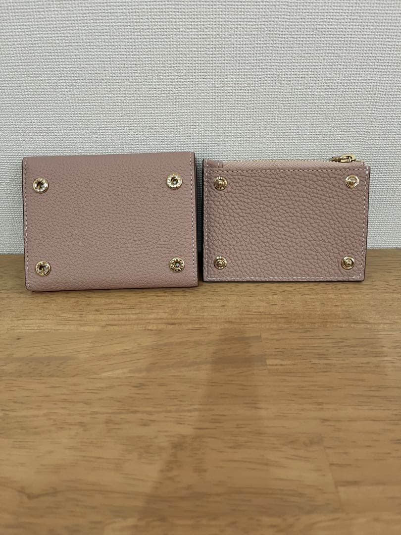 ボナベンチュラ　ベアトリーチェ折り財布⭐︎アーモンドピンク