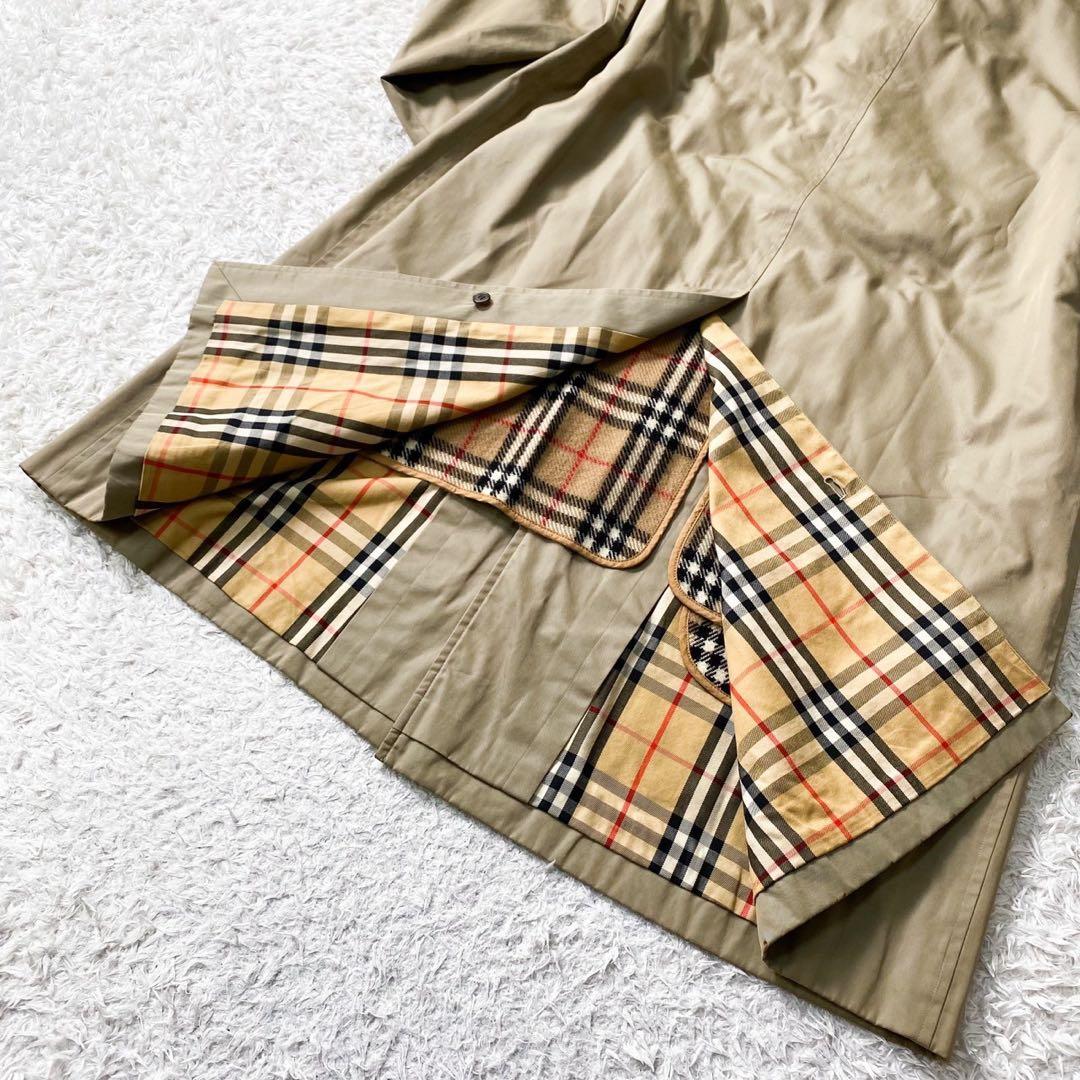 大人気 Burberry バーバリー トレンチコート ステンカラーコート L相当