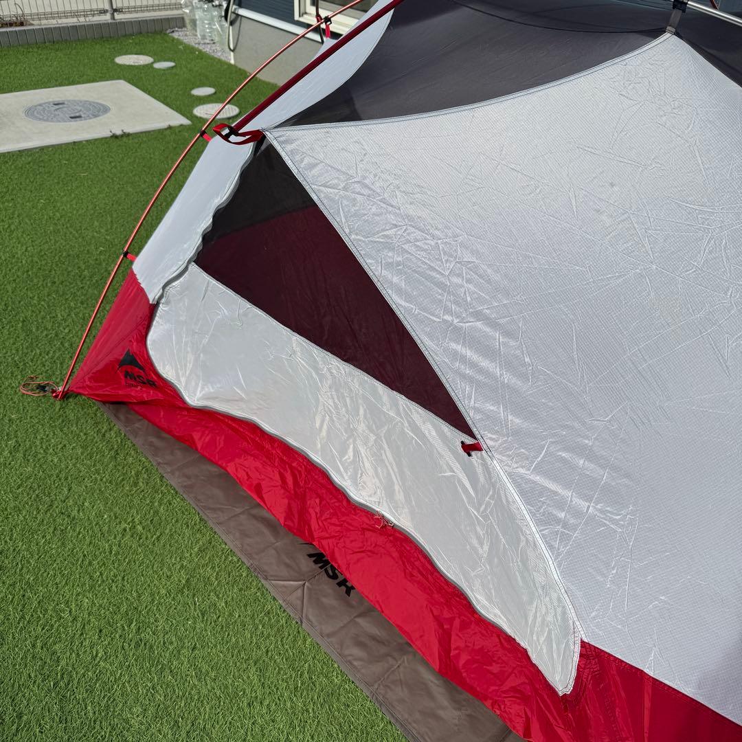 美品 MSR エリクサー3 フットプリント付き テント