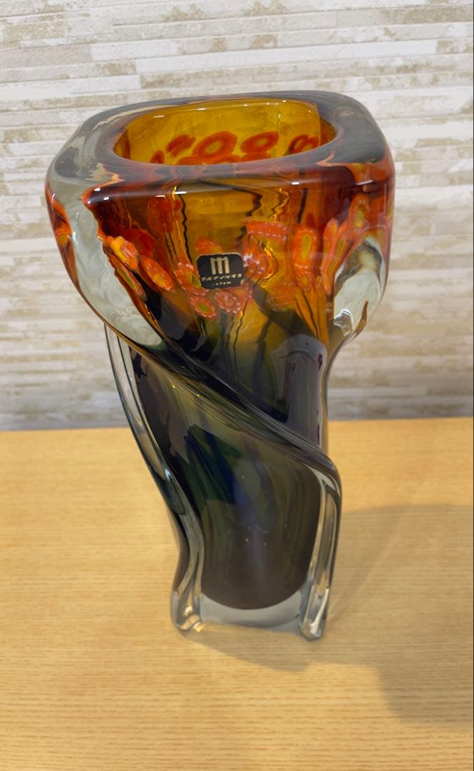 マルテイグラス 花瓶 ガラス製 日本製