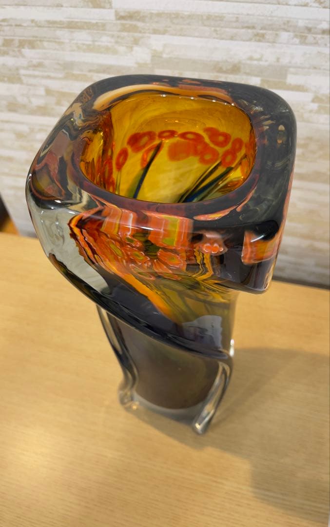 マルテイグラス 花瓶 ガラス製 日本製