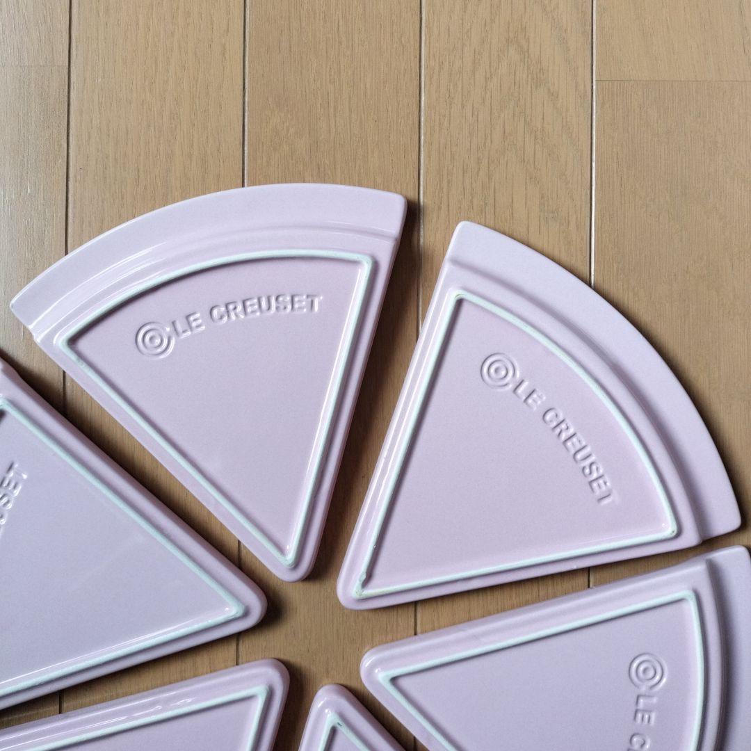LE CREUSET　ピザ型プレート　6枚セット