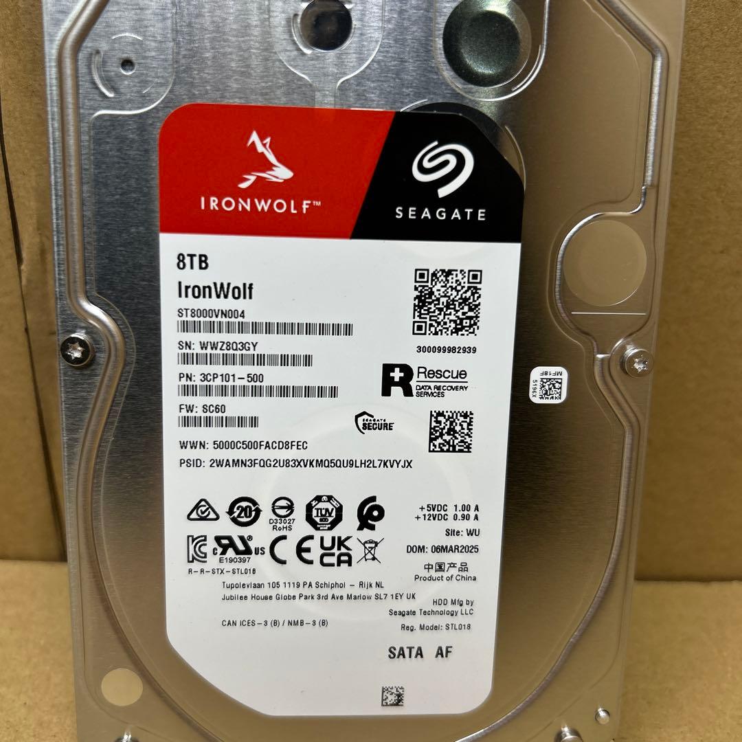 Seagate IronWolf 3.5インチ　8TB 内蔵