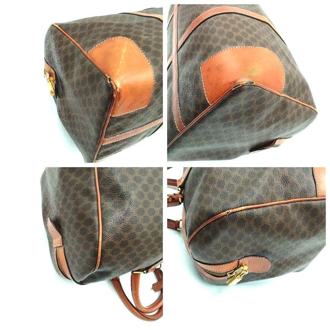 セリーヌ CELINE ボストンバッグ マカダム柄 南京錠 大容量