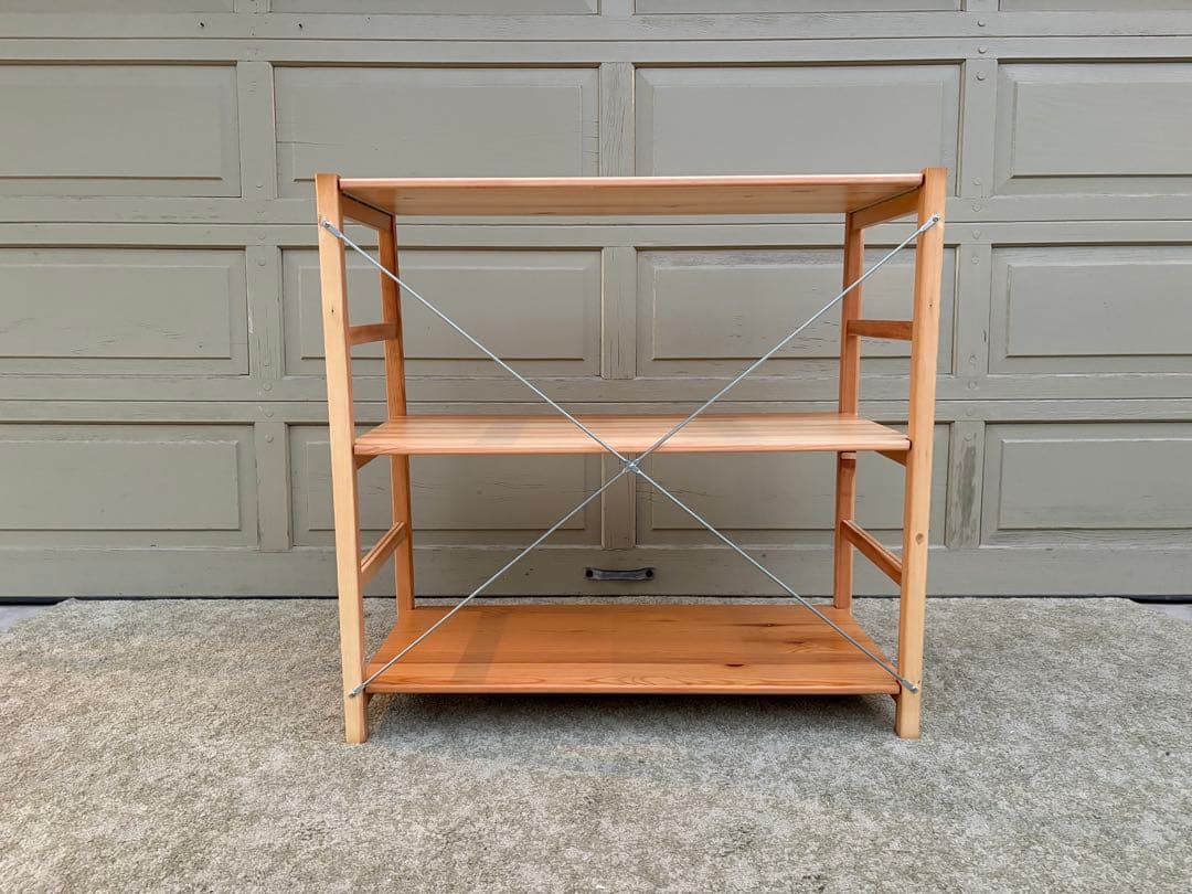 【ピタラビ 】①無印良品 パイン材ユニットシェルフ 収納棚 ナチュラル