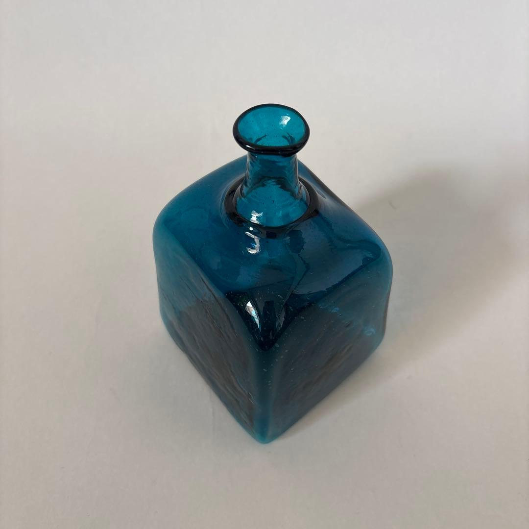 横山秀樹　ガラス　角瓶　民藝