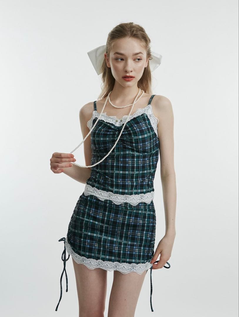 き*に様 ランジェリービスチェスイムウェア グリーン