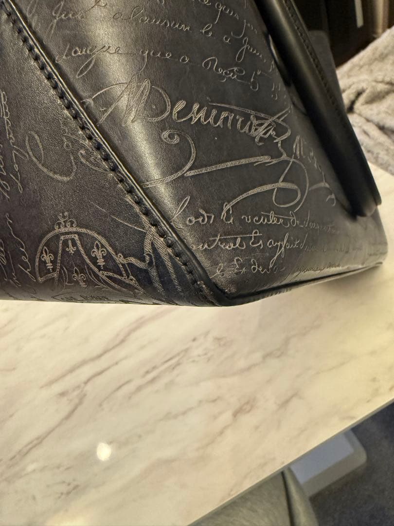 たかひろっちBerluti ブラックレザー トートバッグ