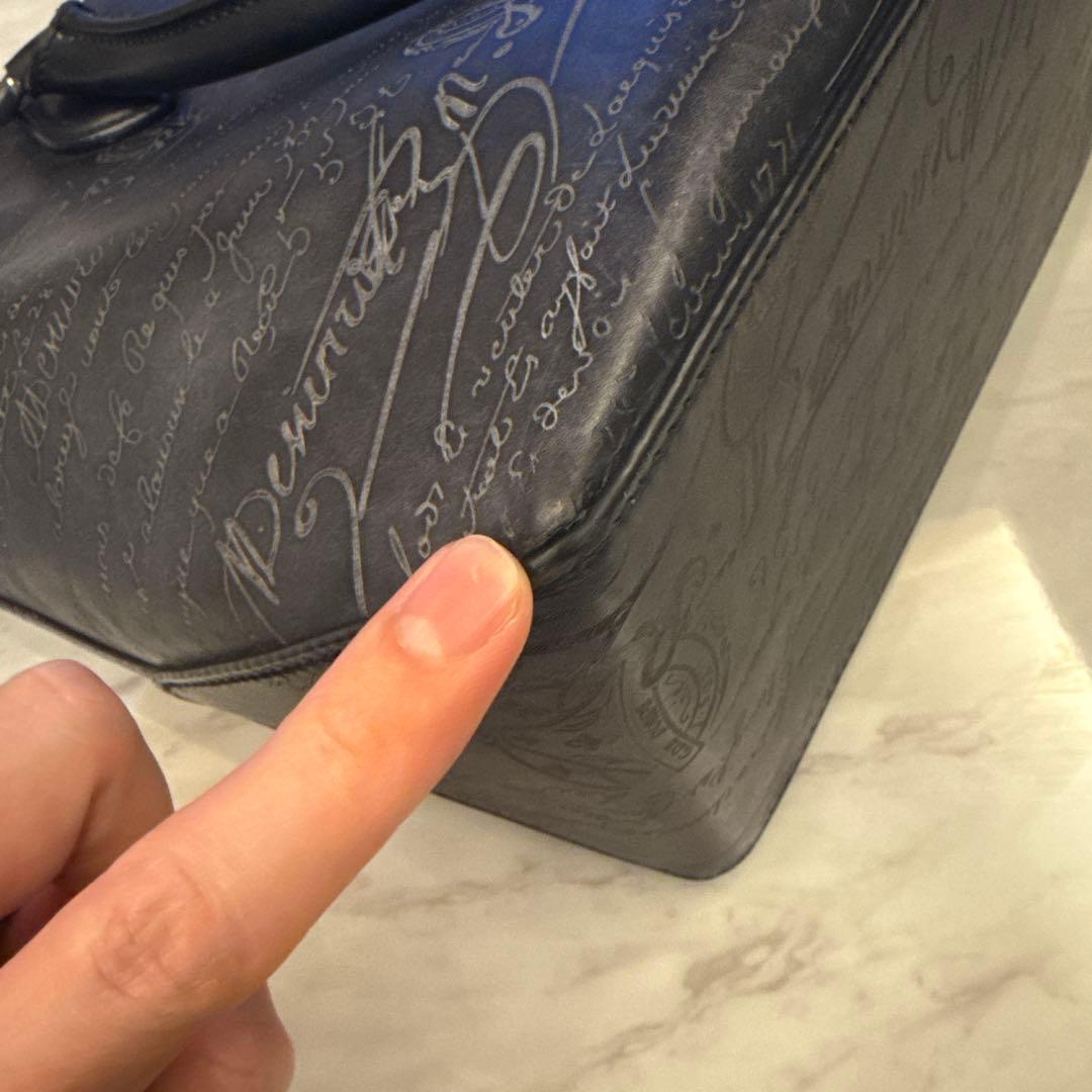 たかひろっちBerluti ブラックレザー トートバッグ