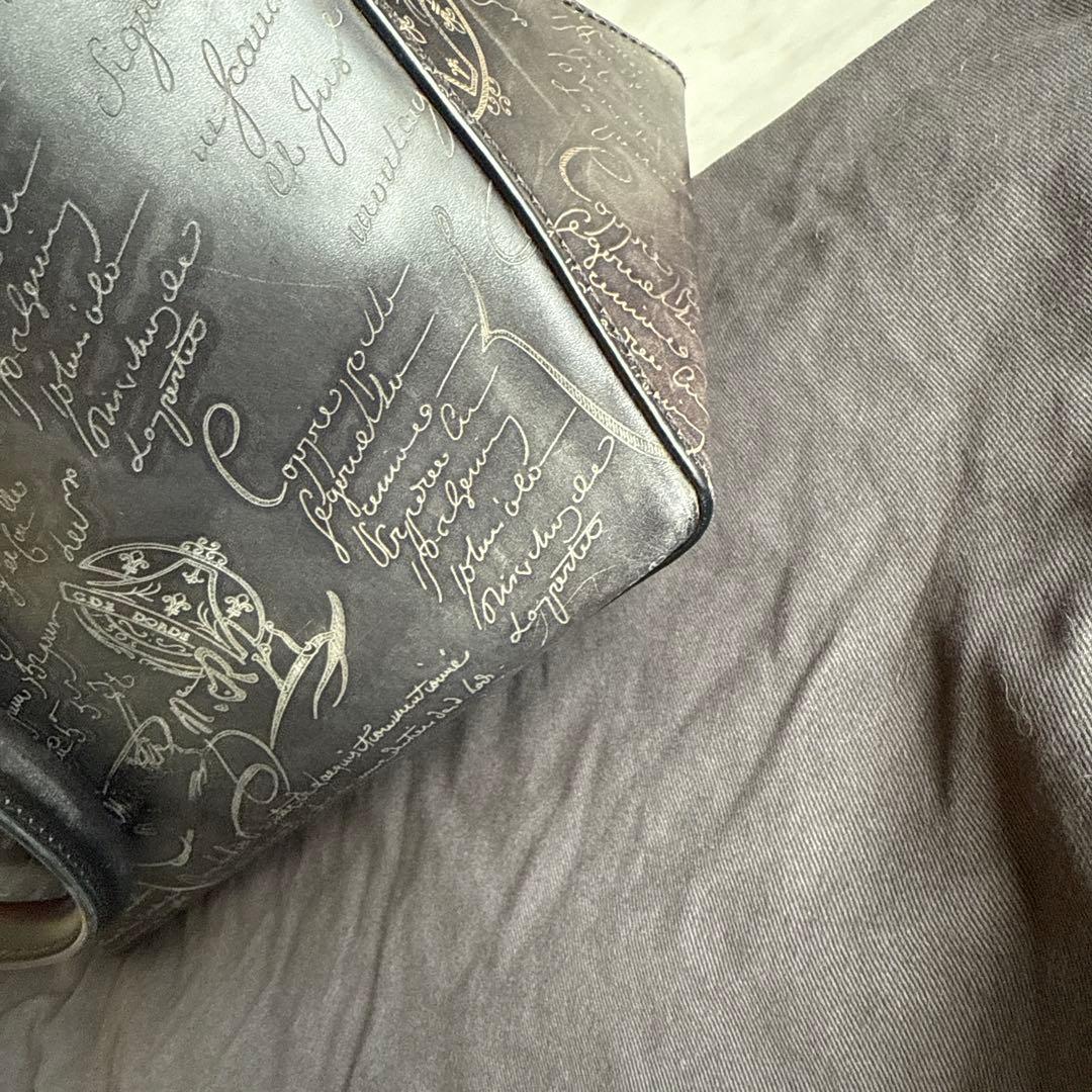 たかひろっちBerluti ブラックレザー トートバッグ