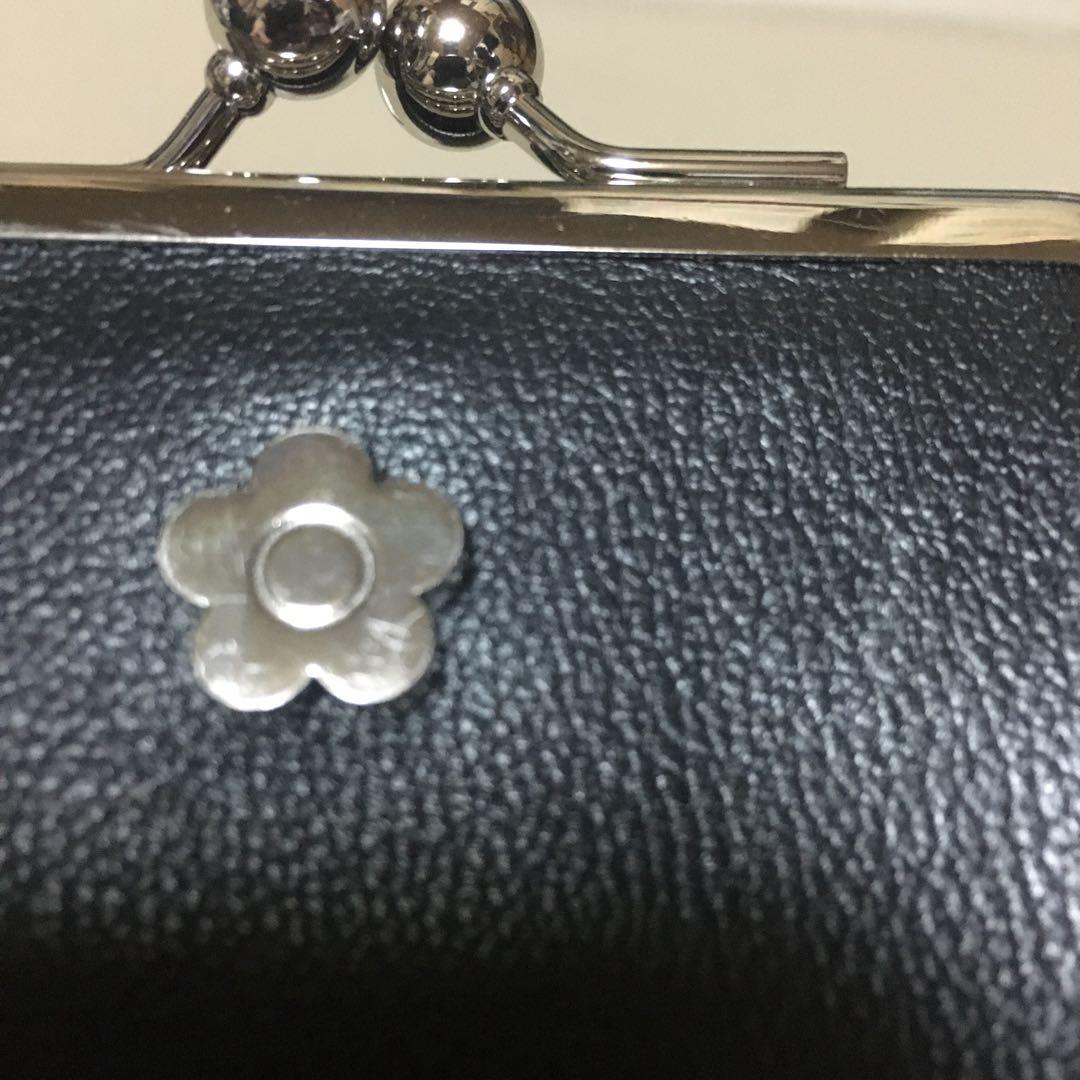 マリークワント　がま口　二つ折り　財布 フレンチシームガマ口　ウォレット