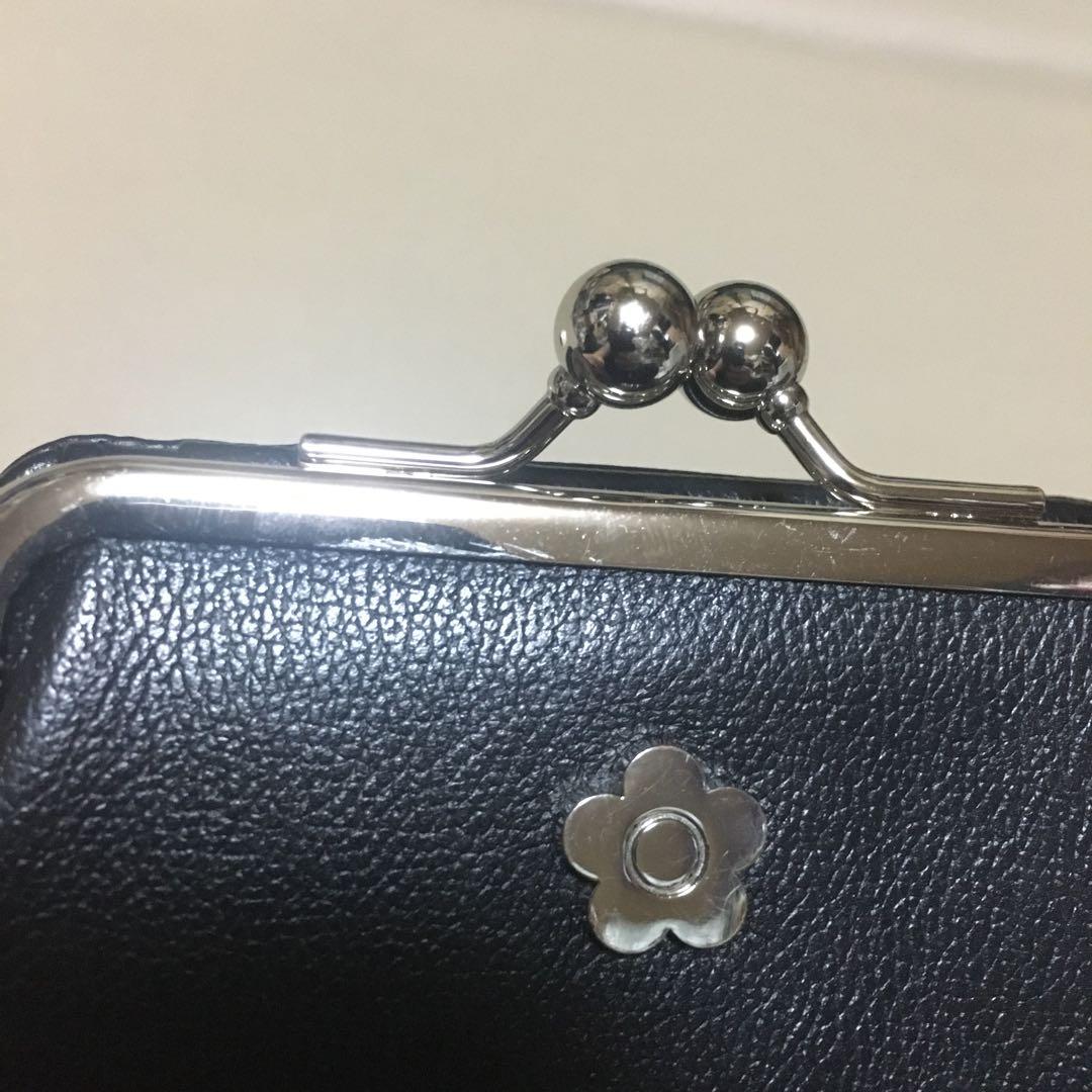 マリークワント　がま口　二つ折り　財布 フレンチシームガマ口　ウォレット