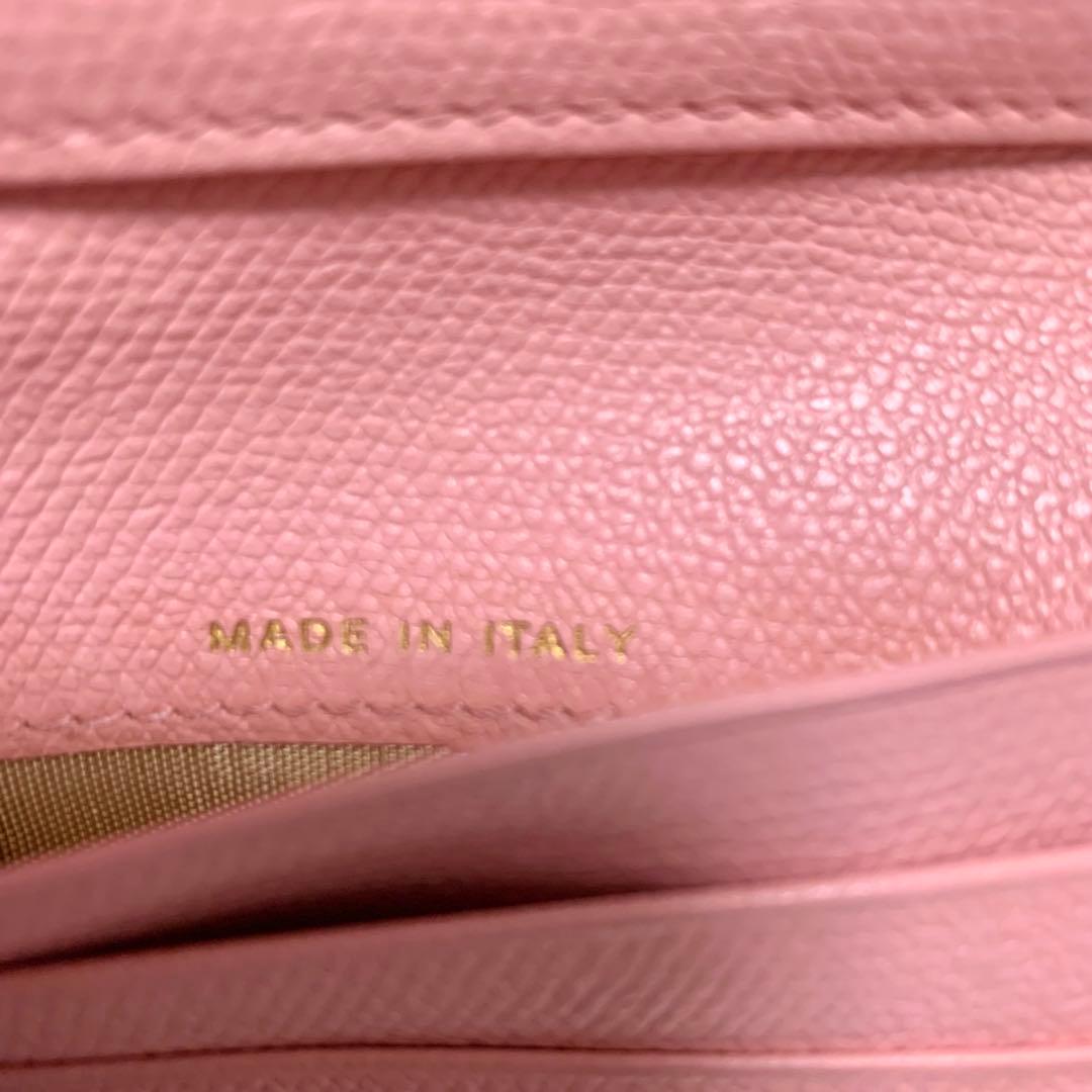 CHANEL 三つ折り ミニ 財布 ココボタン ピンク　レザー ケース