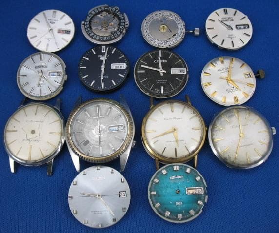 ジャンクMovement 部品取り用 オール機械式ウォッチ 14セット