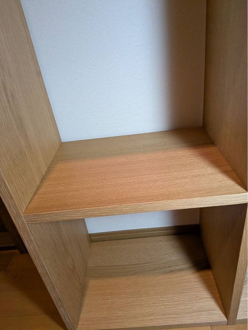 ■送料込■無印スタッキングシェルフ 3×2 木製家具棚 MUJI 収納オーク材