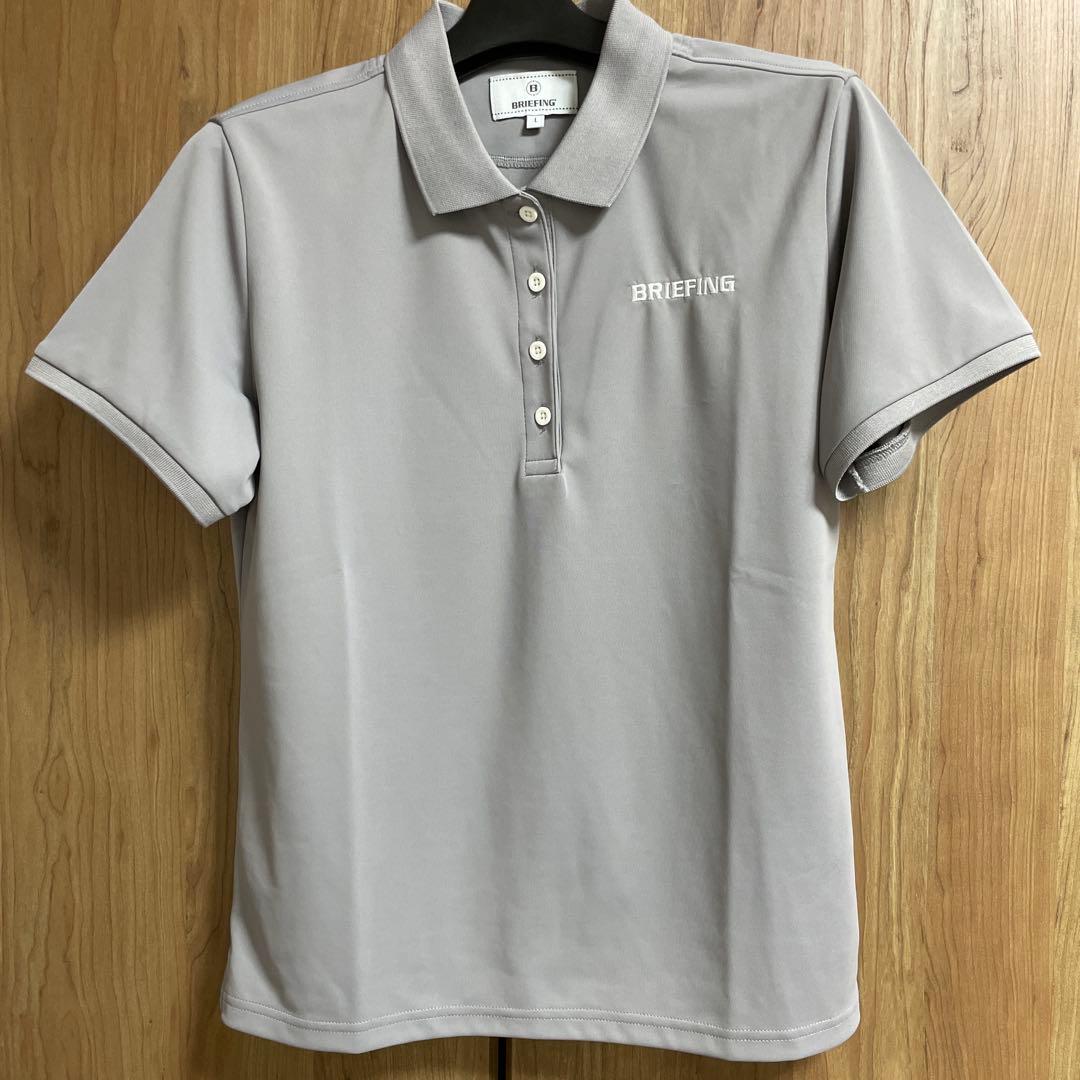 BRIEFING グレー ポロシャツ Lサイズ　レディース