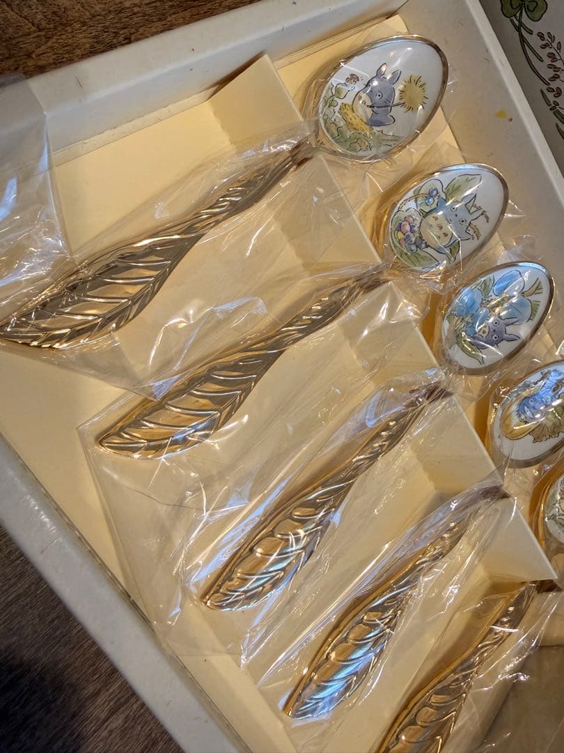 未使用 となりのトトロ スプーン5本セット ゴールド