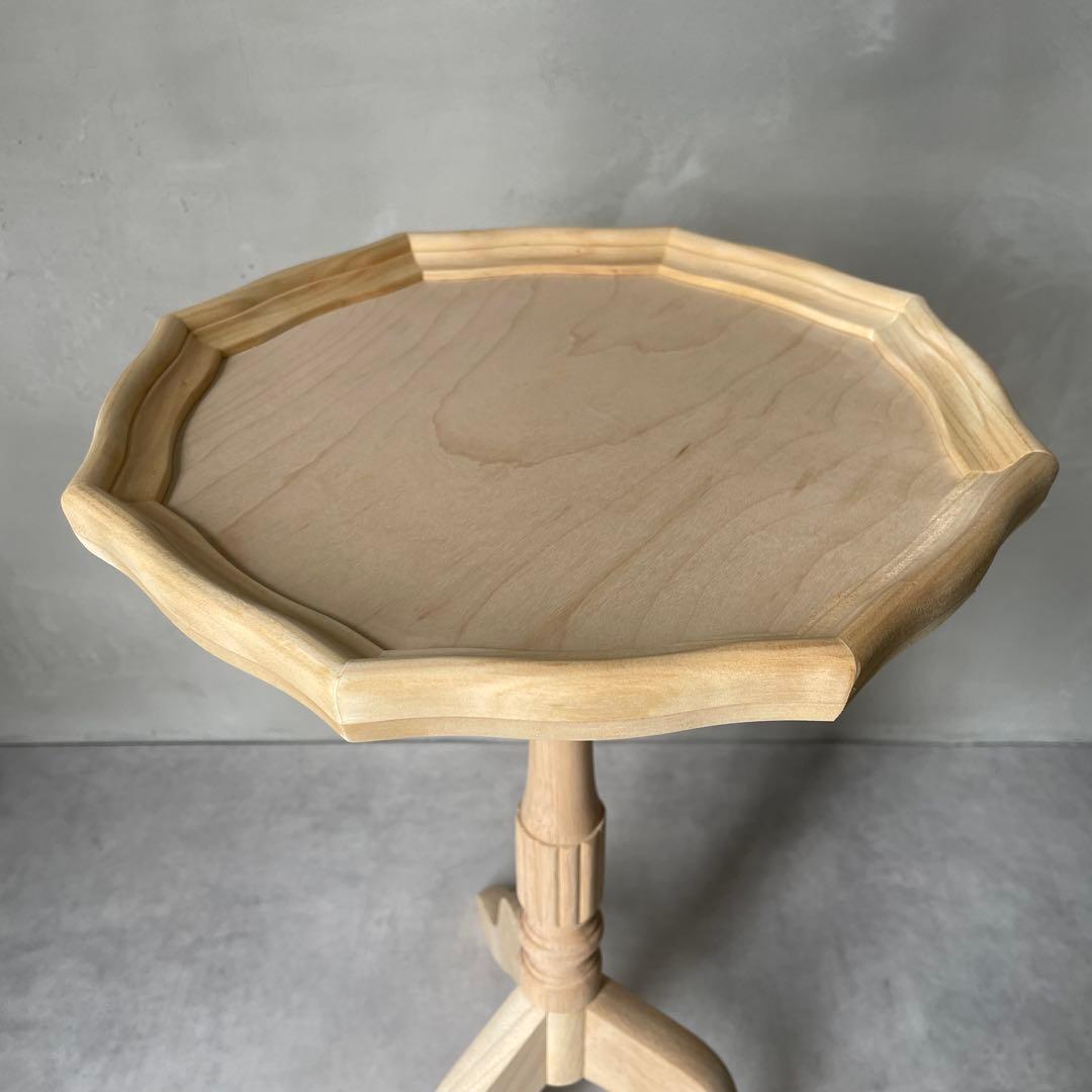 トールペイント用　白木　ワインテーブル　組立て式　木製　ミニテーブル　洋風