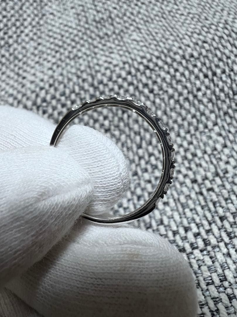 0.5ct ハーフエタニティ　pt950 14号