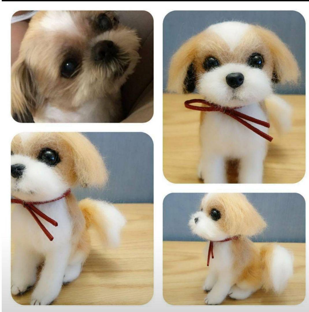 羊毛フェルト犬、サンプル画像