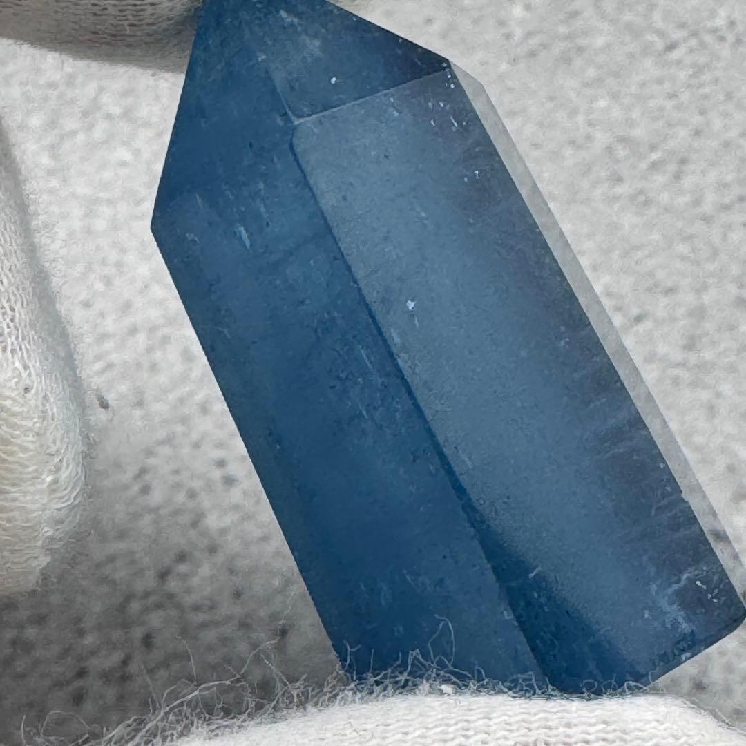 G-120アクアマリン六角ポイント　水色原石　天然石　パワーストーン