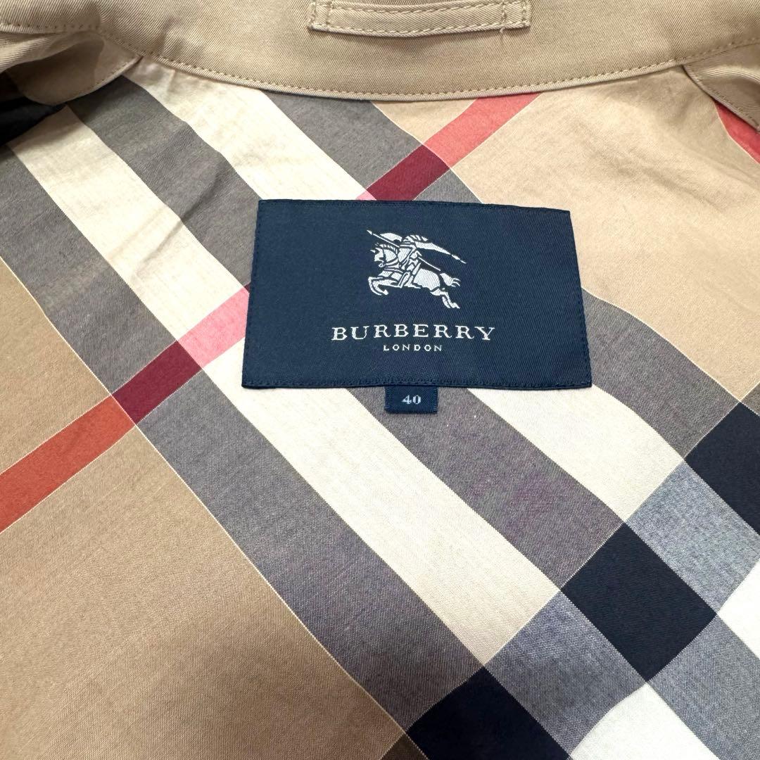 美品‼️BURBERRY ベージュ ノバチェック ショート丈トレンチコート L