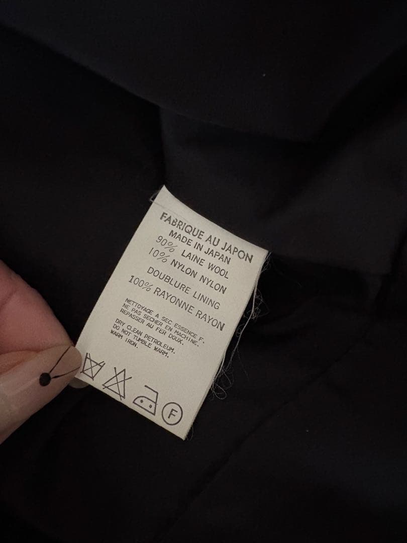N*o様 最終値下 美品 Y's ワイズ ウール コート デザイン コート ヨウ