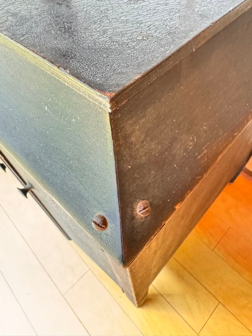 木製 レコード キャビネット 収納付き