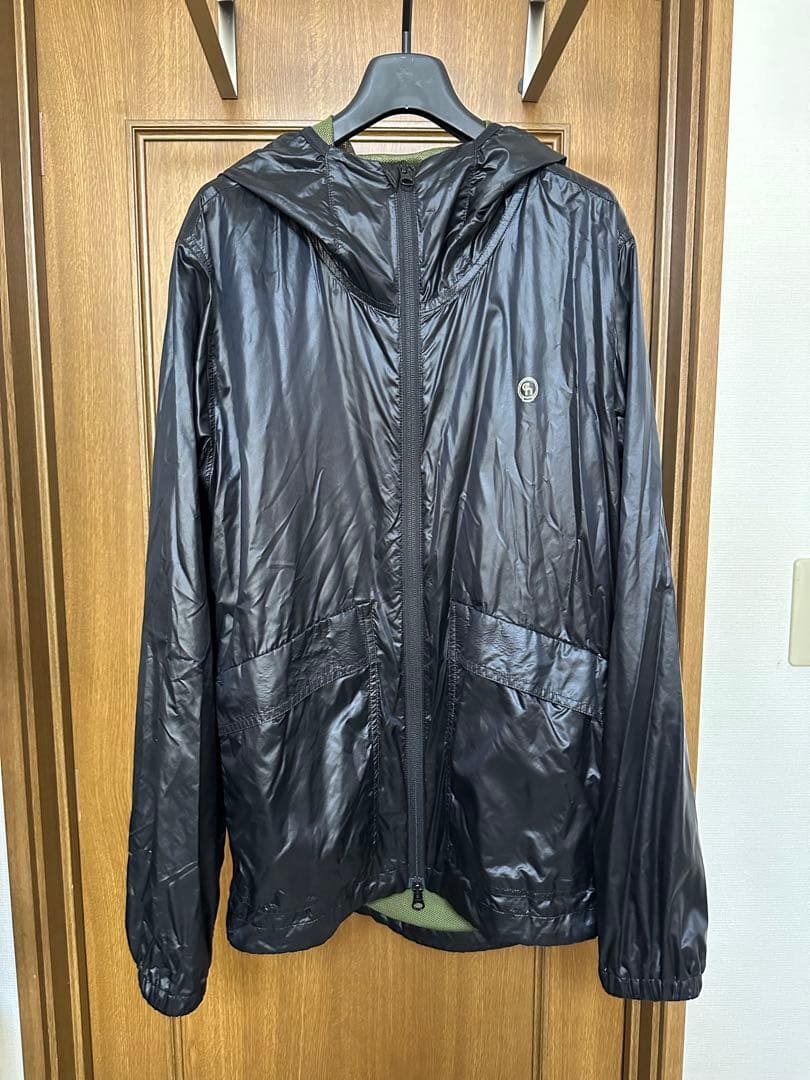charbon シャルボン　フード付きナイロンジャケット M ブラック
