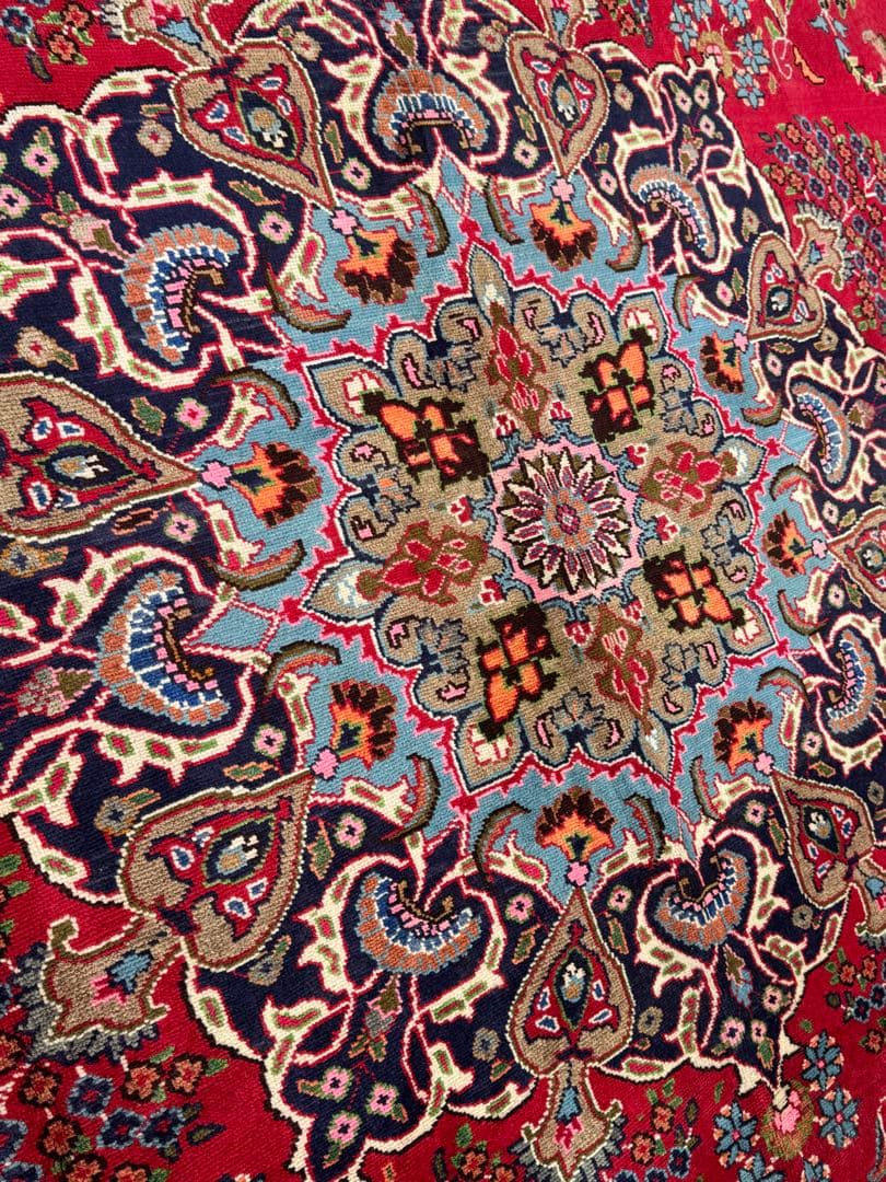 ペルシャ 手織り タブリーズ 絨毯 ( 310 cm x 221 cm )