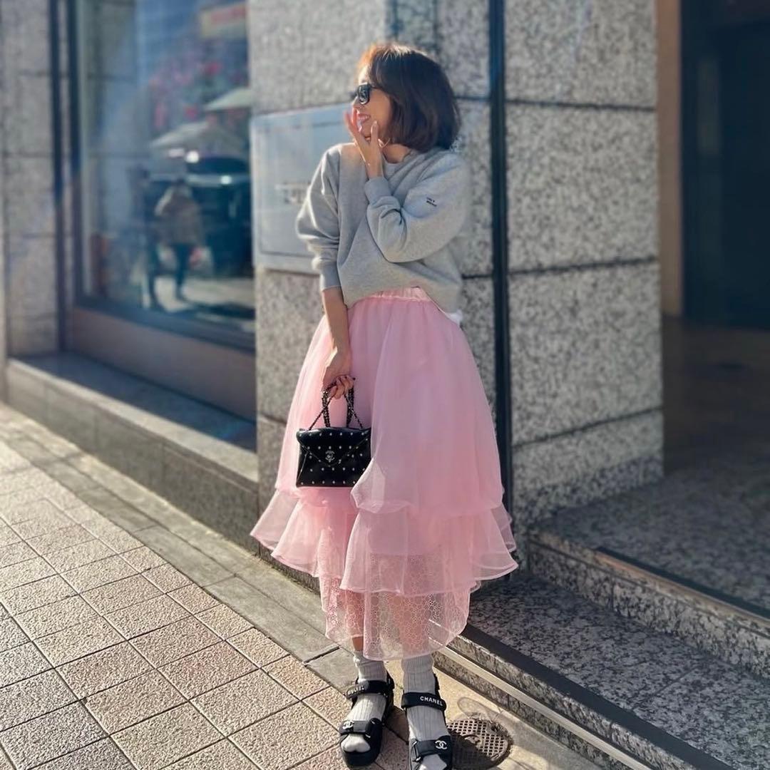 【rosymonster】ohana kurage organdie skirt
