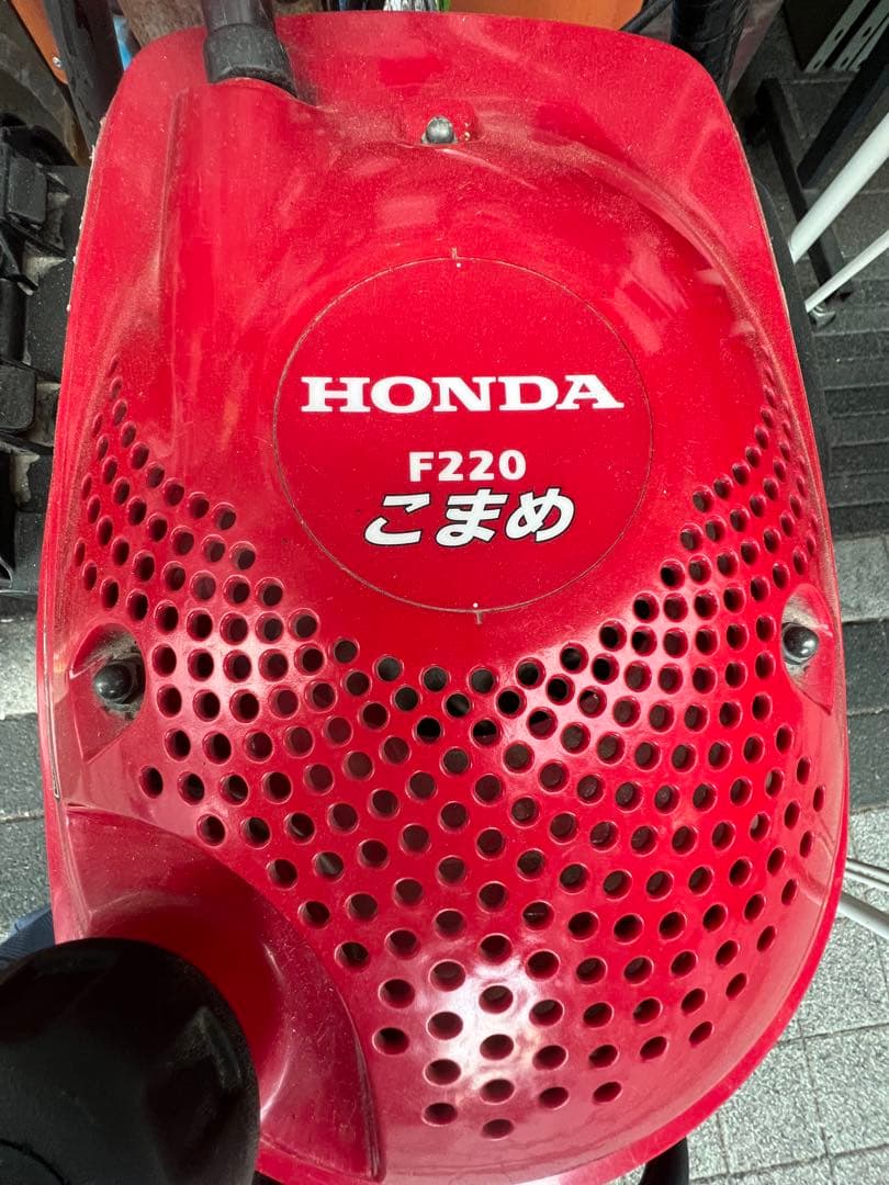 ワンオーナー　ホンダ　耕うん機F220こまめ&取説 培土器 管理機 ブルー溝浚器