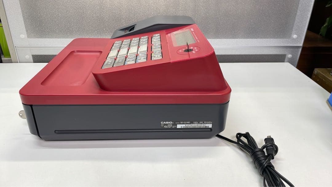 CASIO レジスター レジ SE-G2-RD 動作品 人気カラー