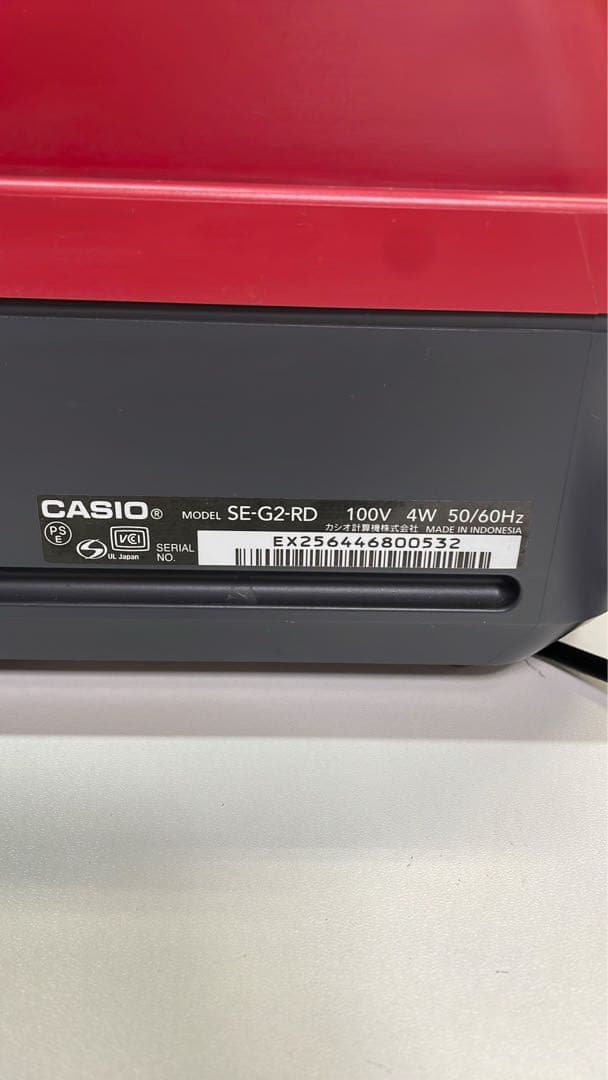 CASIO レジスター レジ SE-G2-RD 動作品 人気カラー