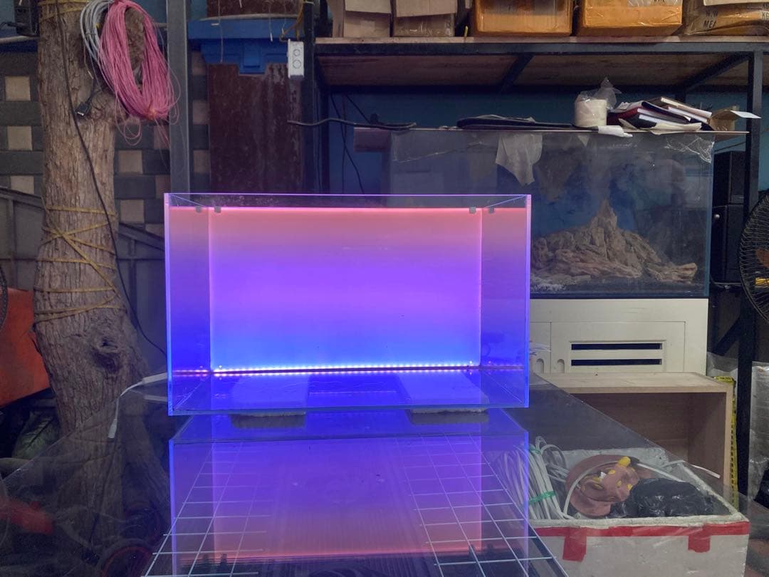 新品未使用　ライトスクリーン　アクアリウム　LED RGB 30cm×30cm