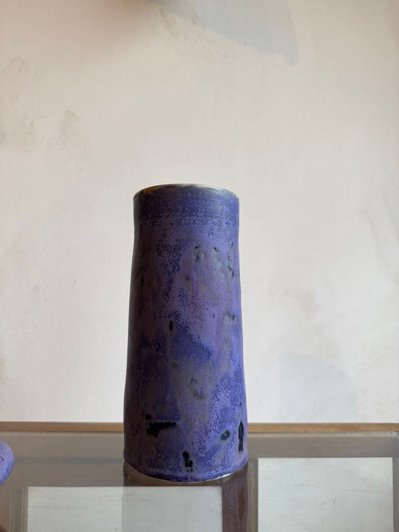 結城彩　花器　フラワーベース　陶器　人気色　油薬