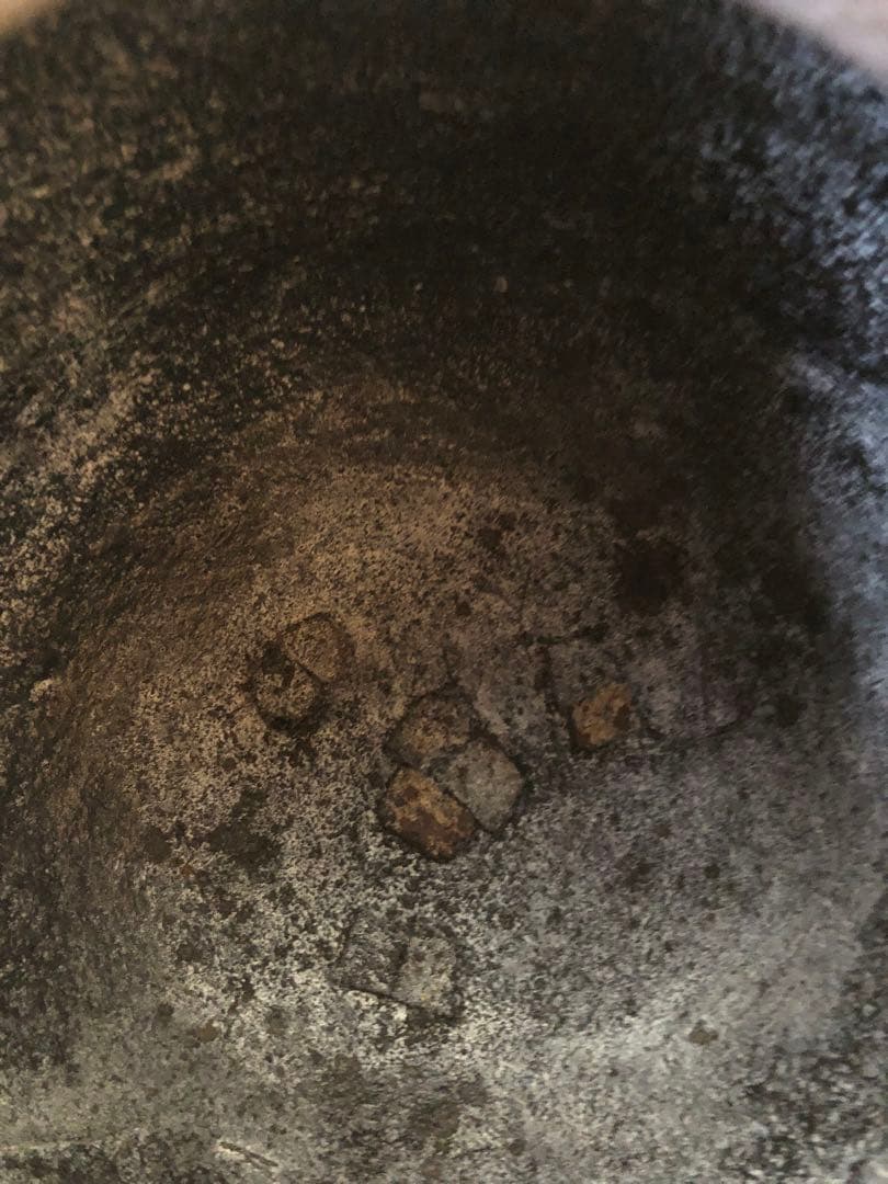 阿弥陀堂釜　初代　畠春斎氏作　共箱入