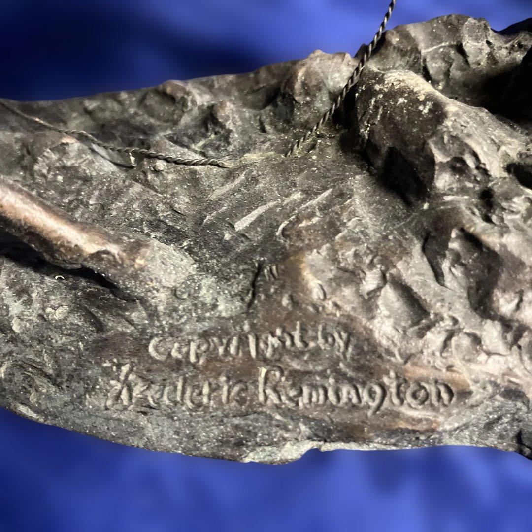 フレデリックレミントン　ブロンズ騎馬像 戦士の彫刻 約20cm高