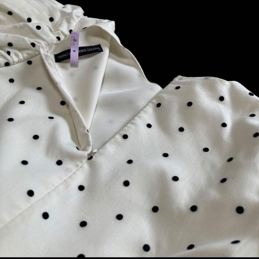 2024/ツルバイマリコオイカワ/トップス/ブラウス/パフスリーブ/ドット