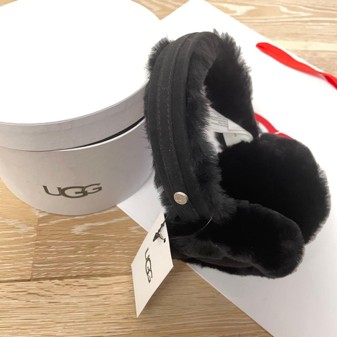 【新品未使用】UGG シープスキン イヤマフ　イヤーマフラー　耳当て　ブラック