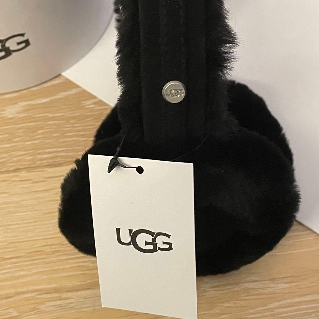 【新品未使用】UGG シープスキン イヤマフ　イヤーマフラー　耳当て　ブラック