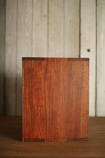 古い木製の小引き出し5杯　書類棚　レターケース　古家具　古民家