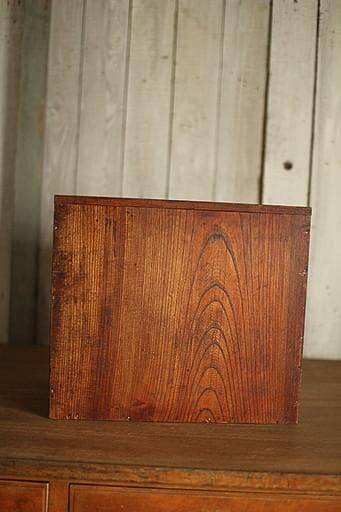 古い木製の小引き出し5杯　書類棚　レターケース　古家具　古民家