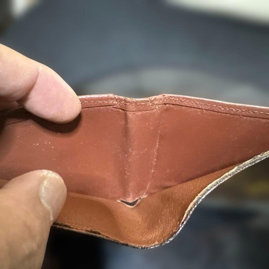 18☆優良品☆モノグラム♪免許&カード入れ☆2つ折り財布