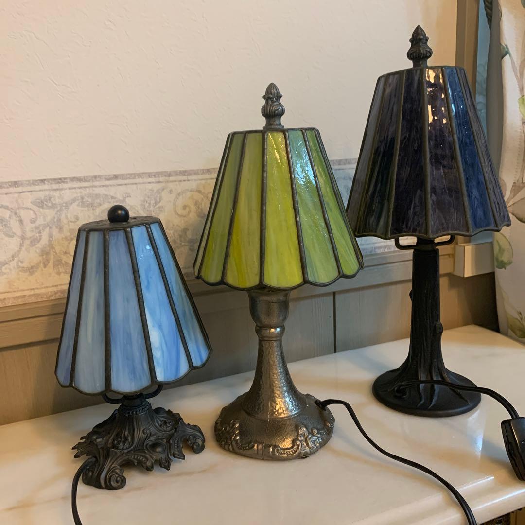 ステンドグラス ランプ アンティーク風
