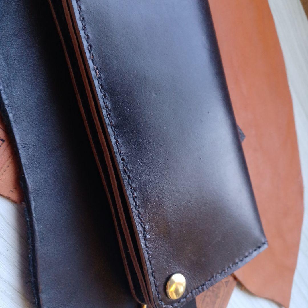 トラッカーウォレット　ロング　茶芯　ハンドメイド　42TALON復刻