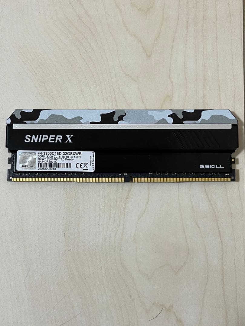 G.SKILL SNIPER X DDR4-3200 16GB 1枚