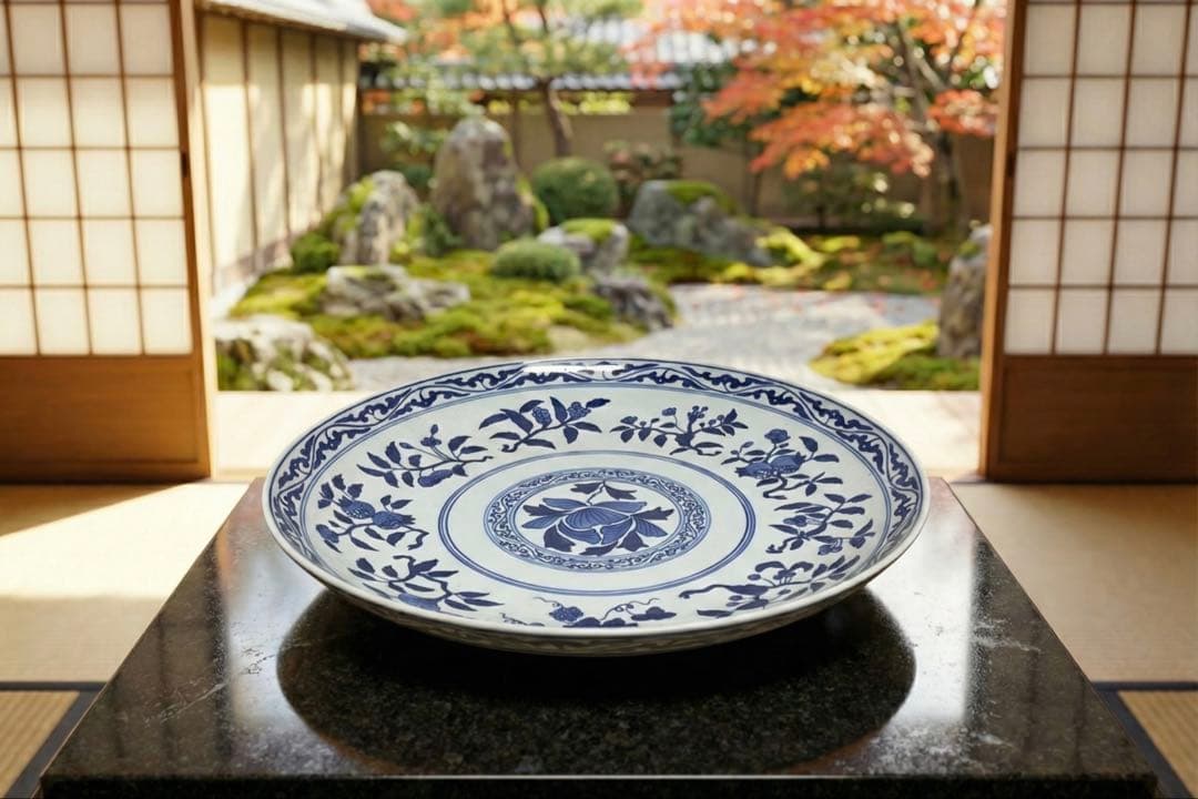 青白磁の皿 約46cm