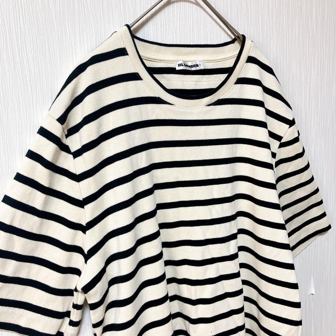 JIL SANDER【L】Tシャツ カットソー 五分丈 メンズ 厚手 綿100%