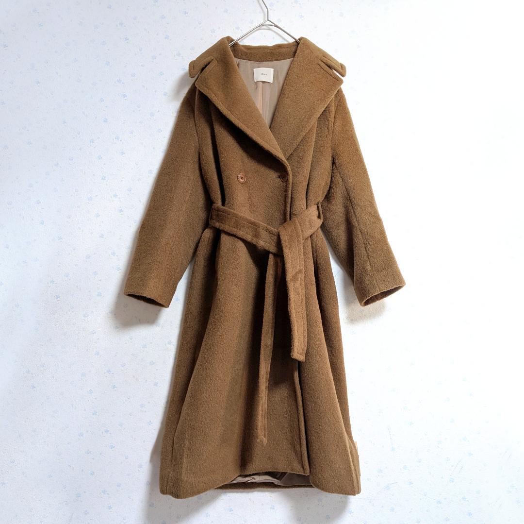 美品 IENA アルパカシャギーオーバーサイズコート